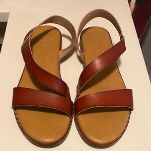 Elegant Brown Leather Sandals